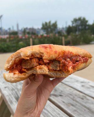 Vegan meatball sub