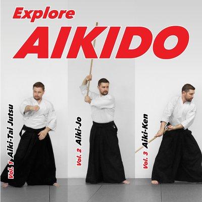 Explore AIKIDO Vol. 1, 2, 3, a comprehensive series of martial arts books unveiling the essence of unarmed, staff, and sword techniques.