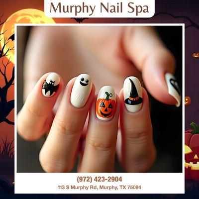 New nails done, ready for all the Halloween festivities and fun!