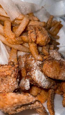 4 Wings and 10 Fried Shrimp combo