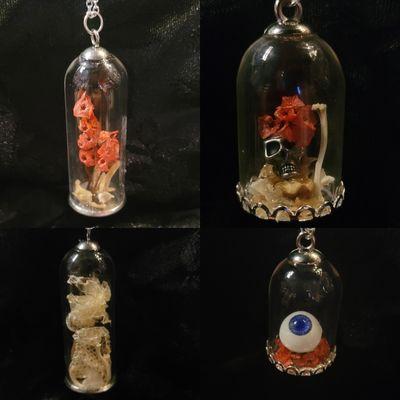 Small Glass Cloche Necklaces