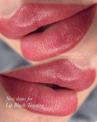 Lip blush training