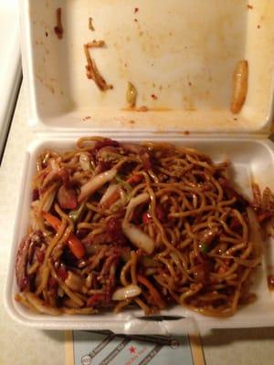 Roast pork Lo mein.