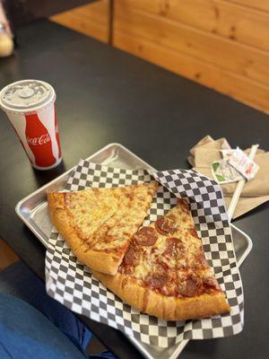 Slices so big you have to fold them