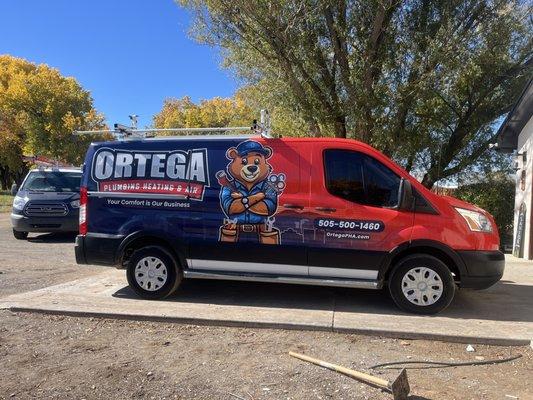 Ortega Plumbing Heating & Air Truck