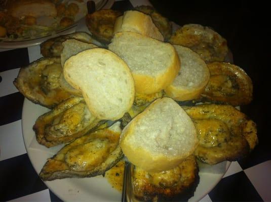 Chargrilled oysters