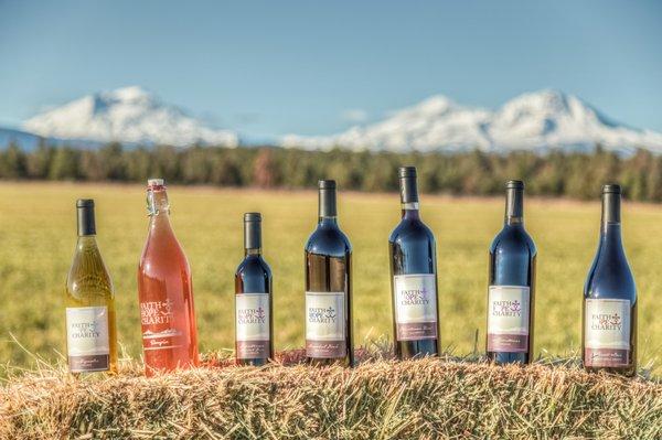 Product photography for local winery in Central Oregon.