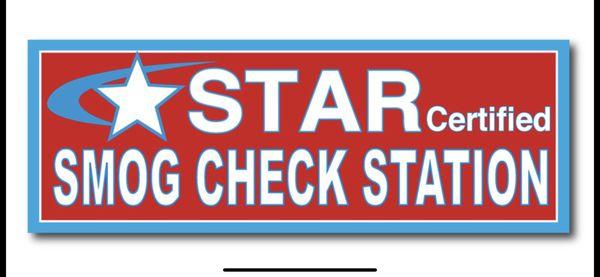 Star Certified Smog Check Station.