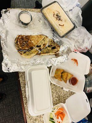 Naan, Chicken Biryani, Samosa