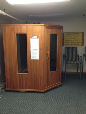 We provide two saunas