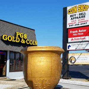 Gold Dealer, Coin Shop in Palatine, Illinois called PGS Gold & Coin.