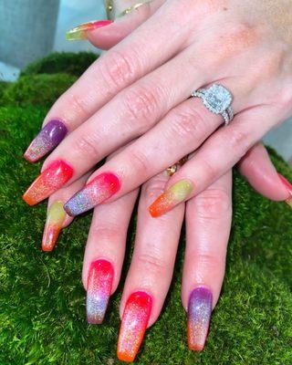 Apres gel X/M with nailart