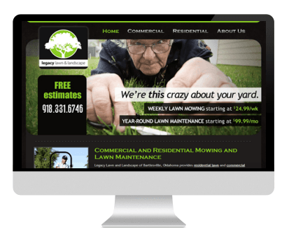 Tulsa Web Design - Lawn Company