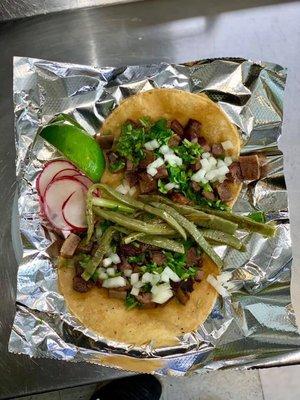 Tacos de Lengua(beef tongue)