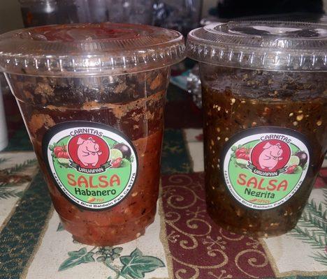 12 oz. Salsas Habanero y Negrita