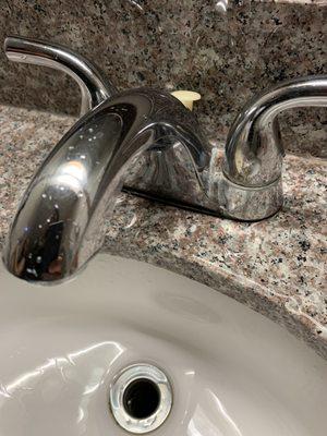 mold on sink knobs