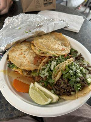 Asada and Tripe Mulitas