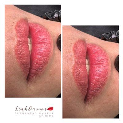 Lip Blushing after healing 6 months 
Make appointment now :7149365445 ( TEXT ONLY)