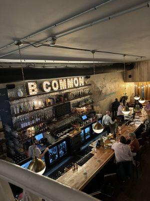 Bar at Common restaurant in Savannah