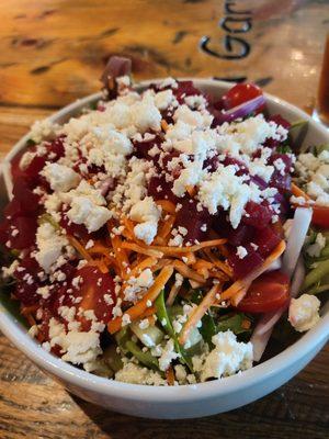 Great salad, beets and feta