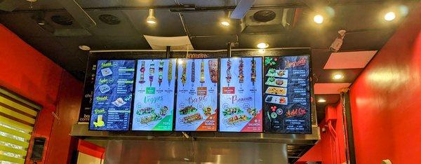 Digital menu