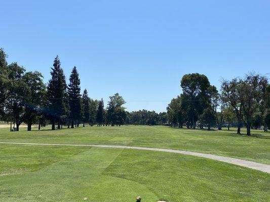 A few wide fairways