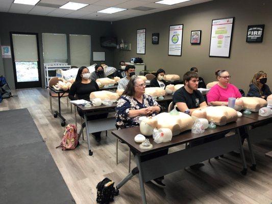 CNA Students from a local bay area school.