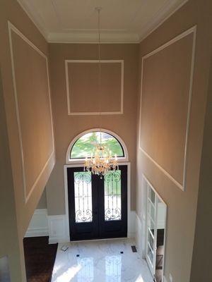 My friend's main door chandelier installation!