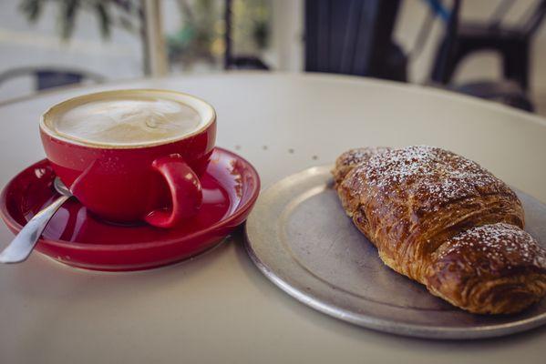 Coffee and Chocolate Croissant.