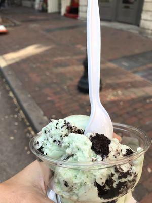 White mint chocolate Oreo..so yummy