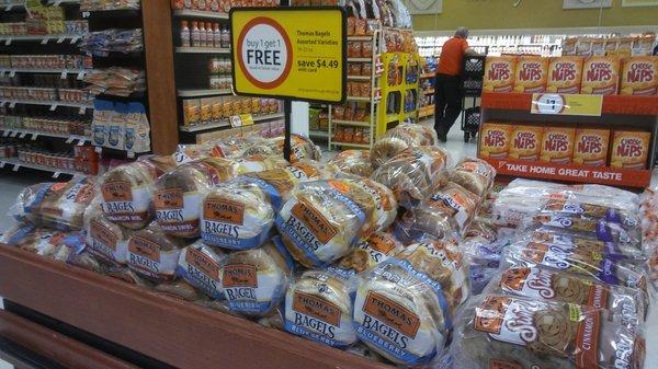 08.20.2018 Bagels on sale two one. These bagels are huge and delicious looking.