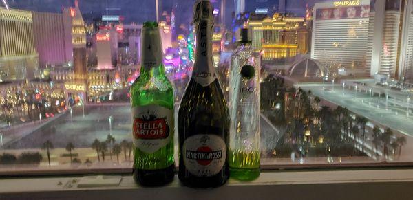 Pre-Game drinx from Five Star Liq!!! Treasure Island view Rm. 20091 2021Happy New Year yelp fam...