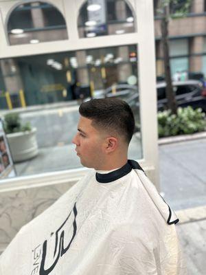 Mid skin fade