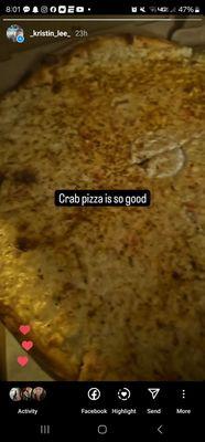 Crab pizza!!