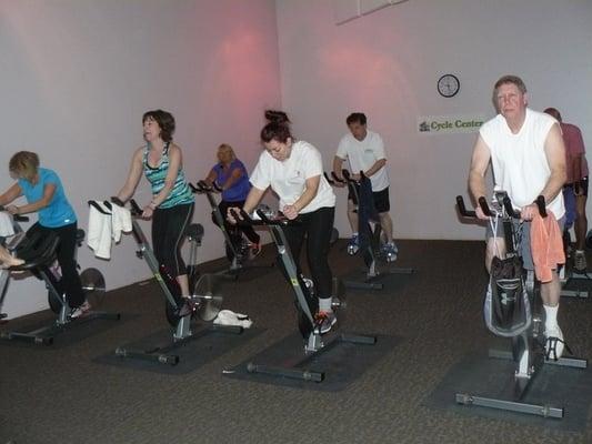 Cycle classes throughout the week