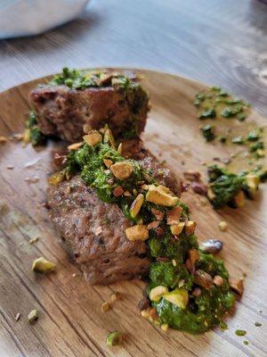 Lamb with mint and pistachio special