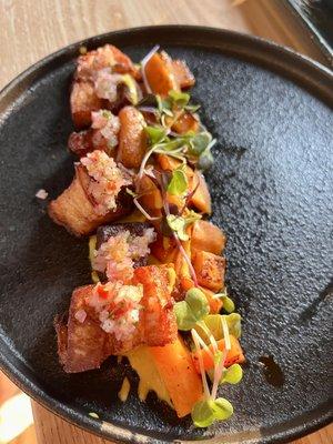 Chicharron - crispy pork belly appetizer