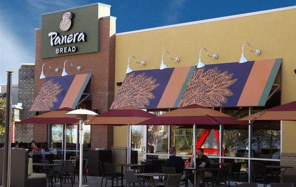 Panera Bread Sign and Awnings