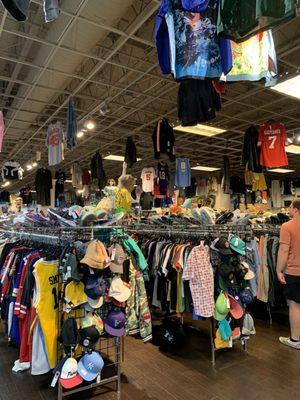 Huge apparel section