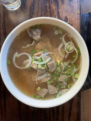 Rare steak & meatball pho