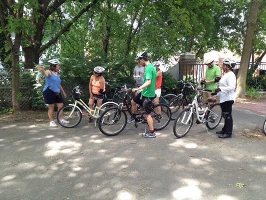 Susan preps students before their "Graduation" ride!