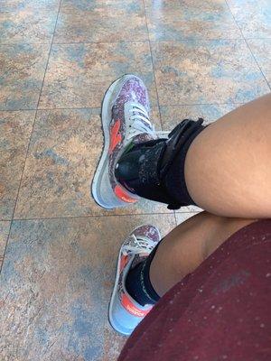 Custom brace feels lovely in my comfortable new balances