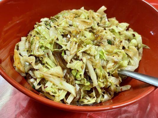 Cabbage and glass noodles