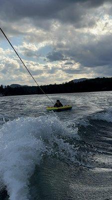 Tubing on Lake Placid