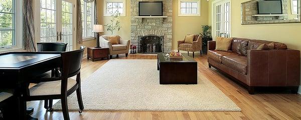 Natural Hickory Flooring ROOM SCENE