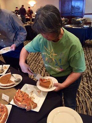 Thanksgiving Day 2017 spread @ Radisson - love that pumpkin pie!