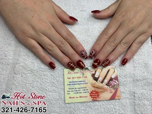 Manicure Design at Hot Stone Nails & spa - Nail salon at Indian Harbour Beach, FL 32937