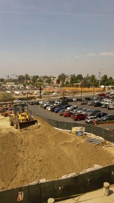 Major construction in the parking lot. Allow extra time to find a parking space because you may have to walk a distance