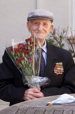 A participant in our Russian-speaking program on Victory Day.