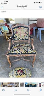 Green Chair Upholstery